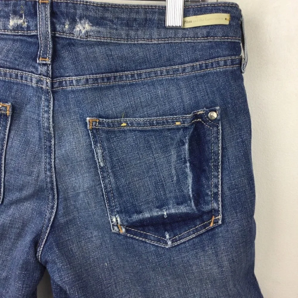 Pilcro and the Letterpress (Anthro) Jean Denim Shorts, Distressed, Size 26‎ - Picture 9 of 14